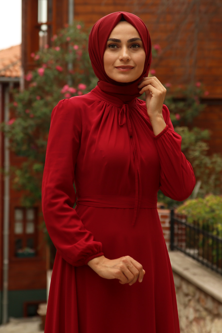 CLARET RED DRESS