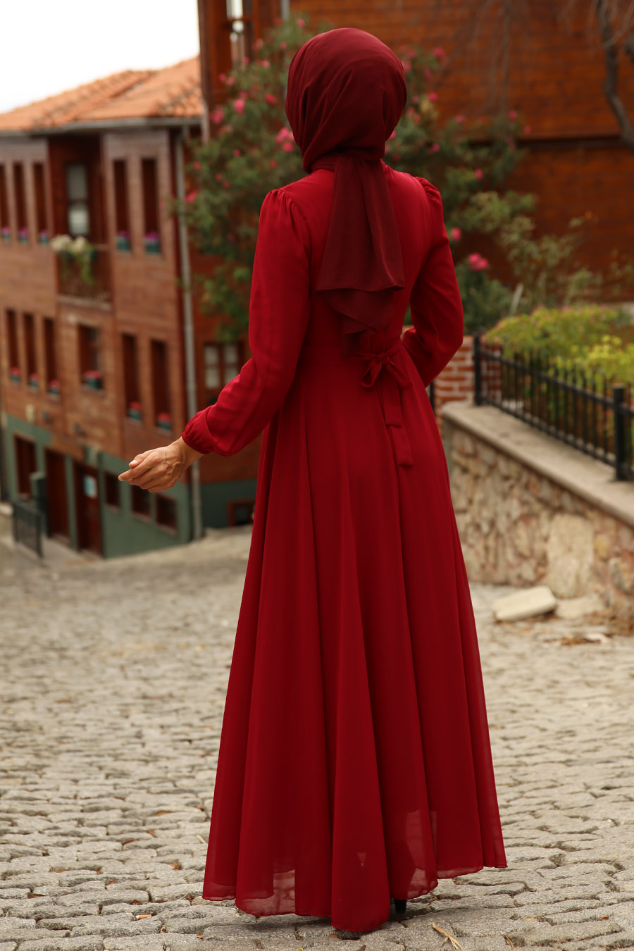 CLARET RED DRESS