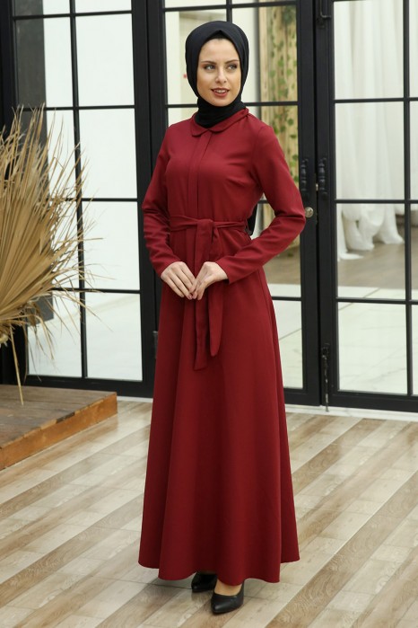 CLARET RED DRESS
