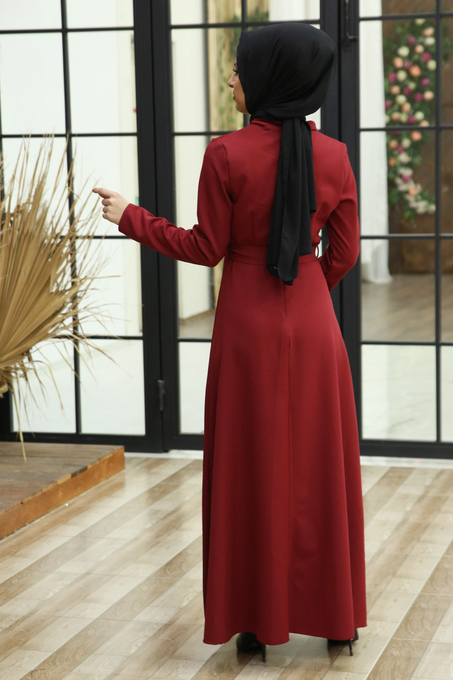 CLARET RED DRESS