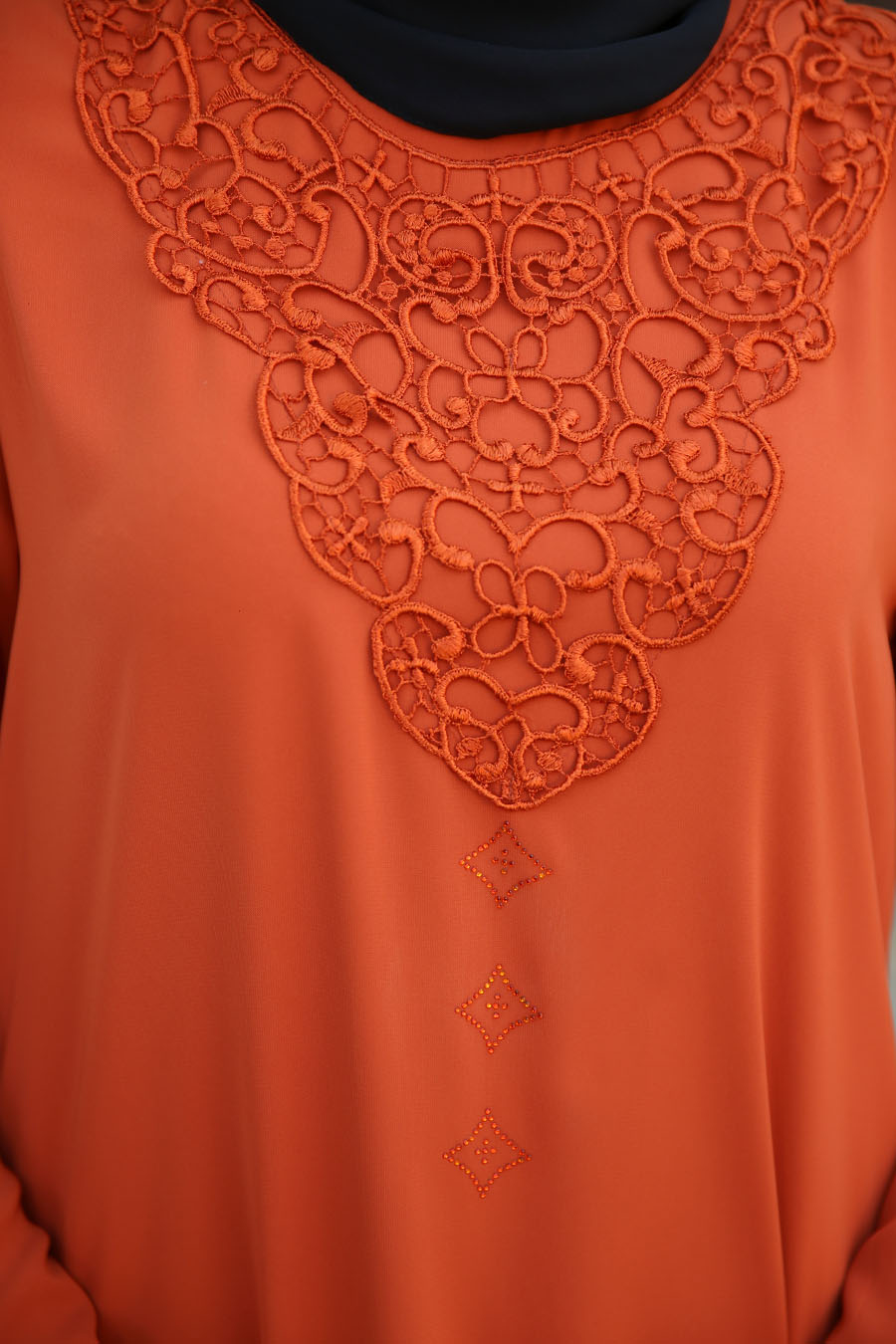 BRICK COLOR TUNIC BRICK COLOR TUNIC