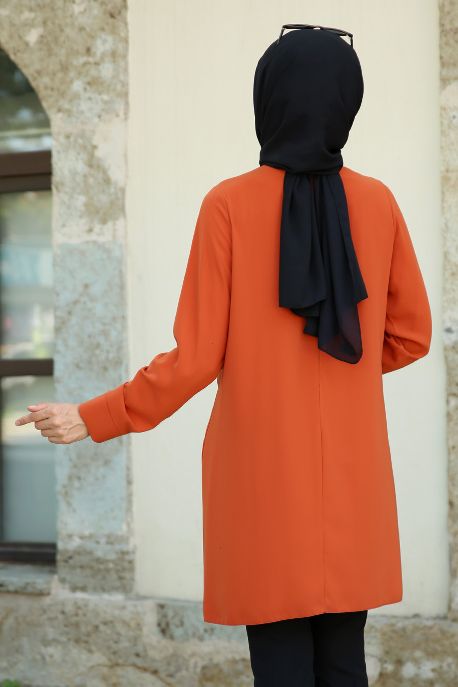 BRICK COLOR TUNIC BRICK COLOR TUNIC
