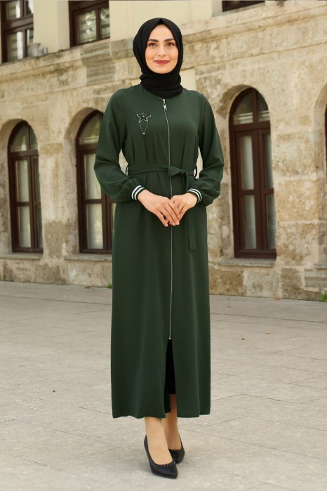 KHAKI COLOR ABAYA 