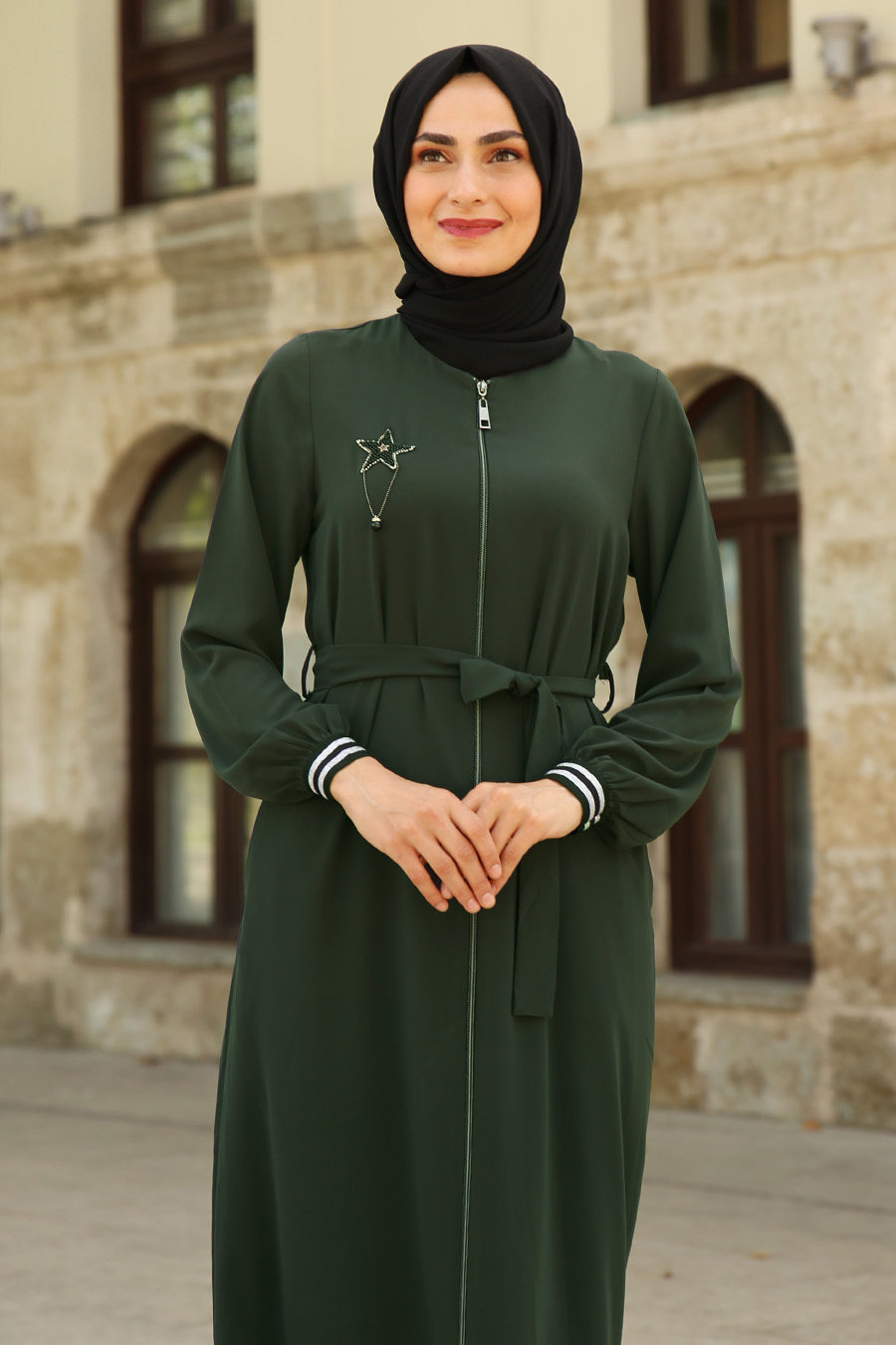 KHAKI COLOR ABAYA 