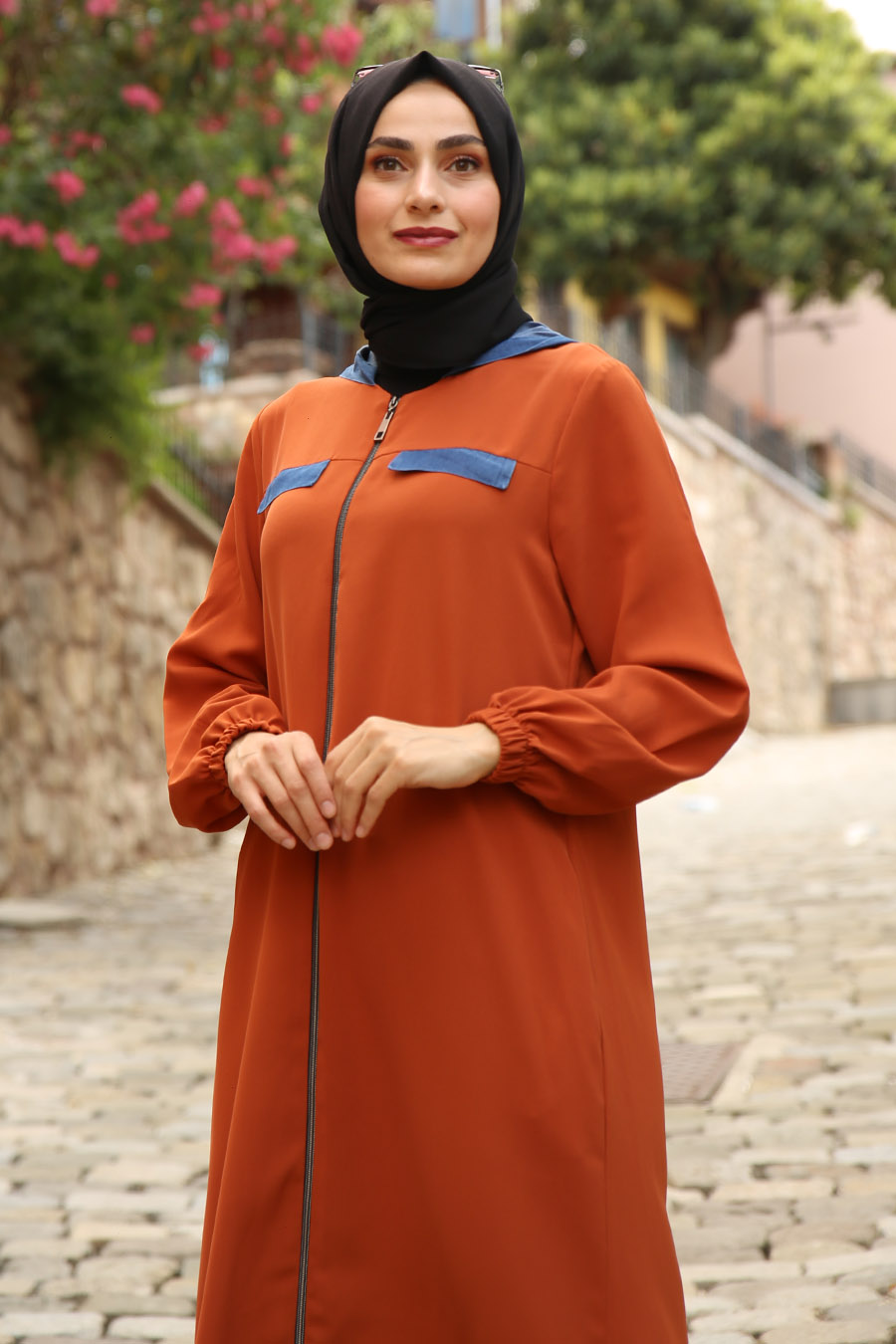 BRICK COLOR ABAYA