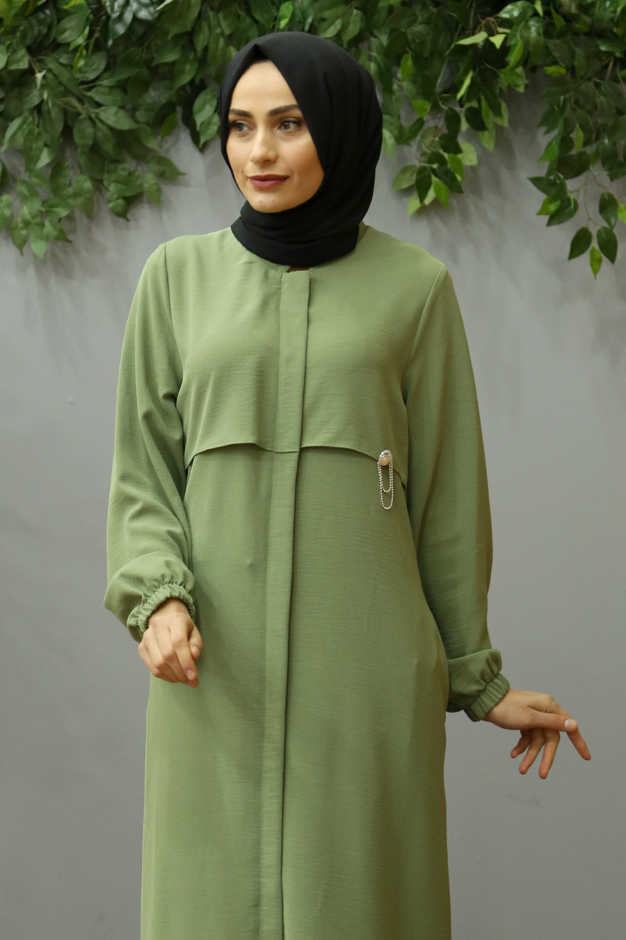 GREEN ABAYA 