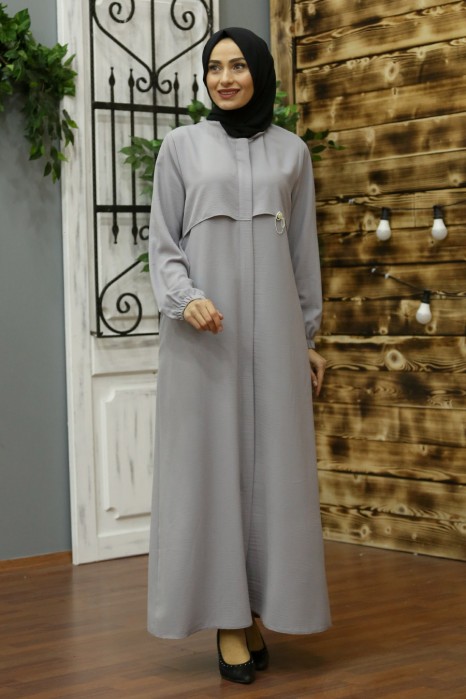 GREY COLOR ABAYA
