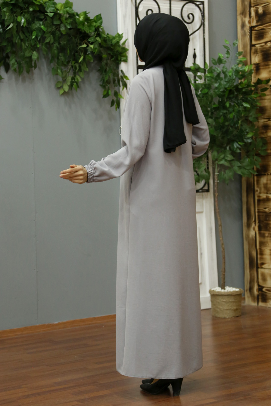 GREY COLOR ABAYA