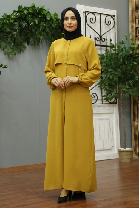 MUSTARD COLOR ABAYA