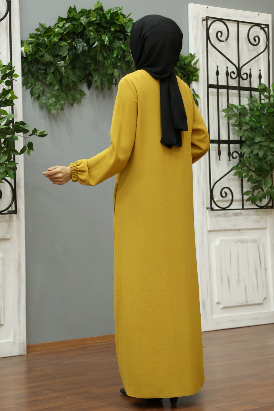 MUSTARD COLOR ABAYA