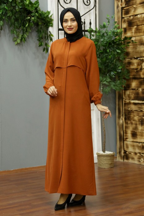 BRICK COLOR ABAYA