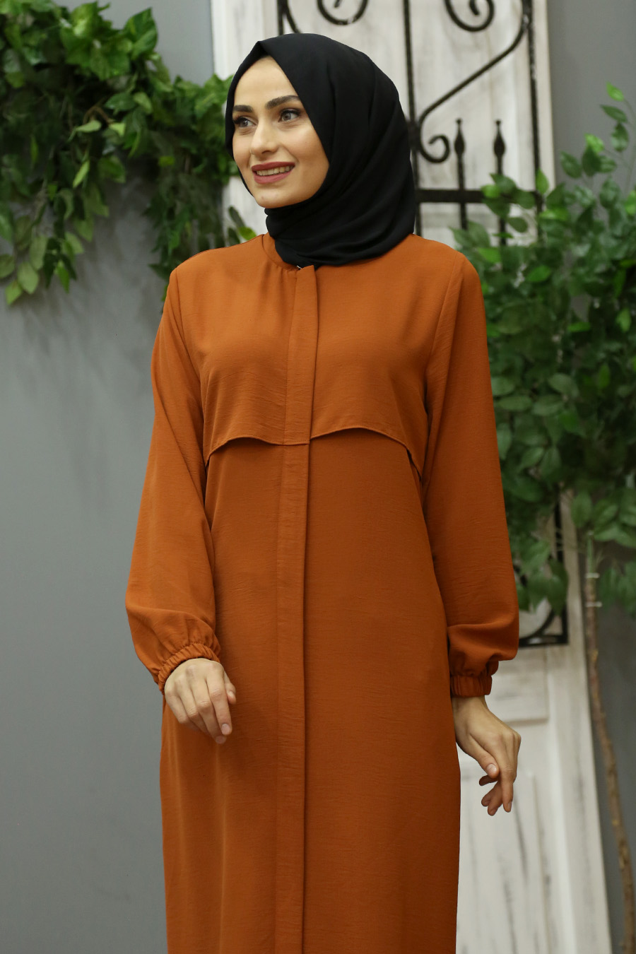 BRICK COLOR ABAYA