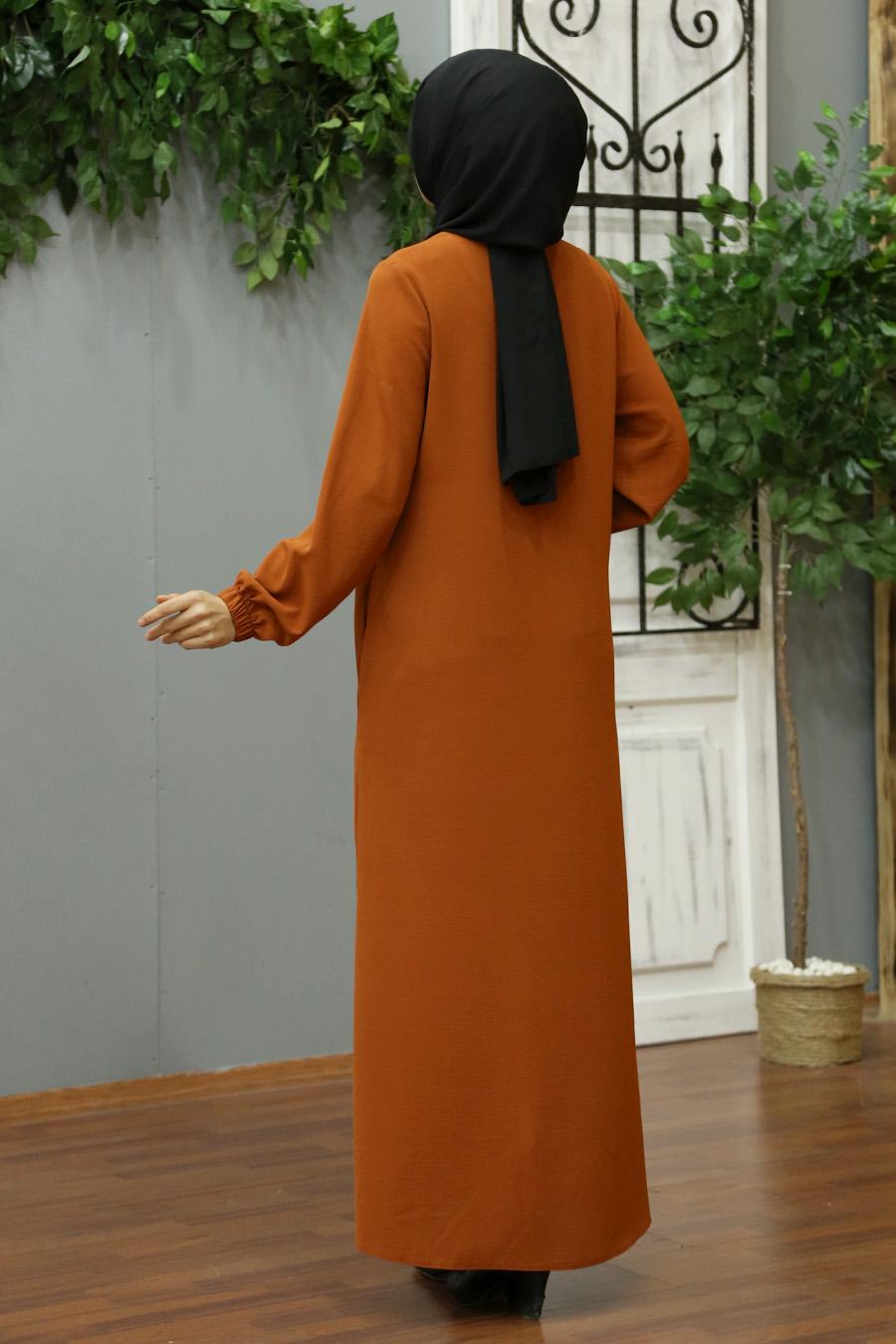 BRICK COLOR ABAYA
