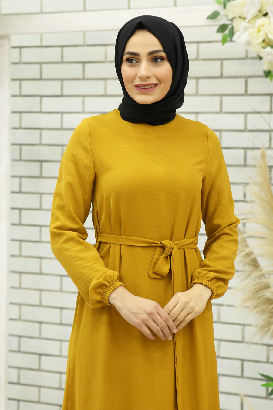 MUSTARD COLOR DRESS 