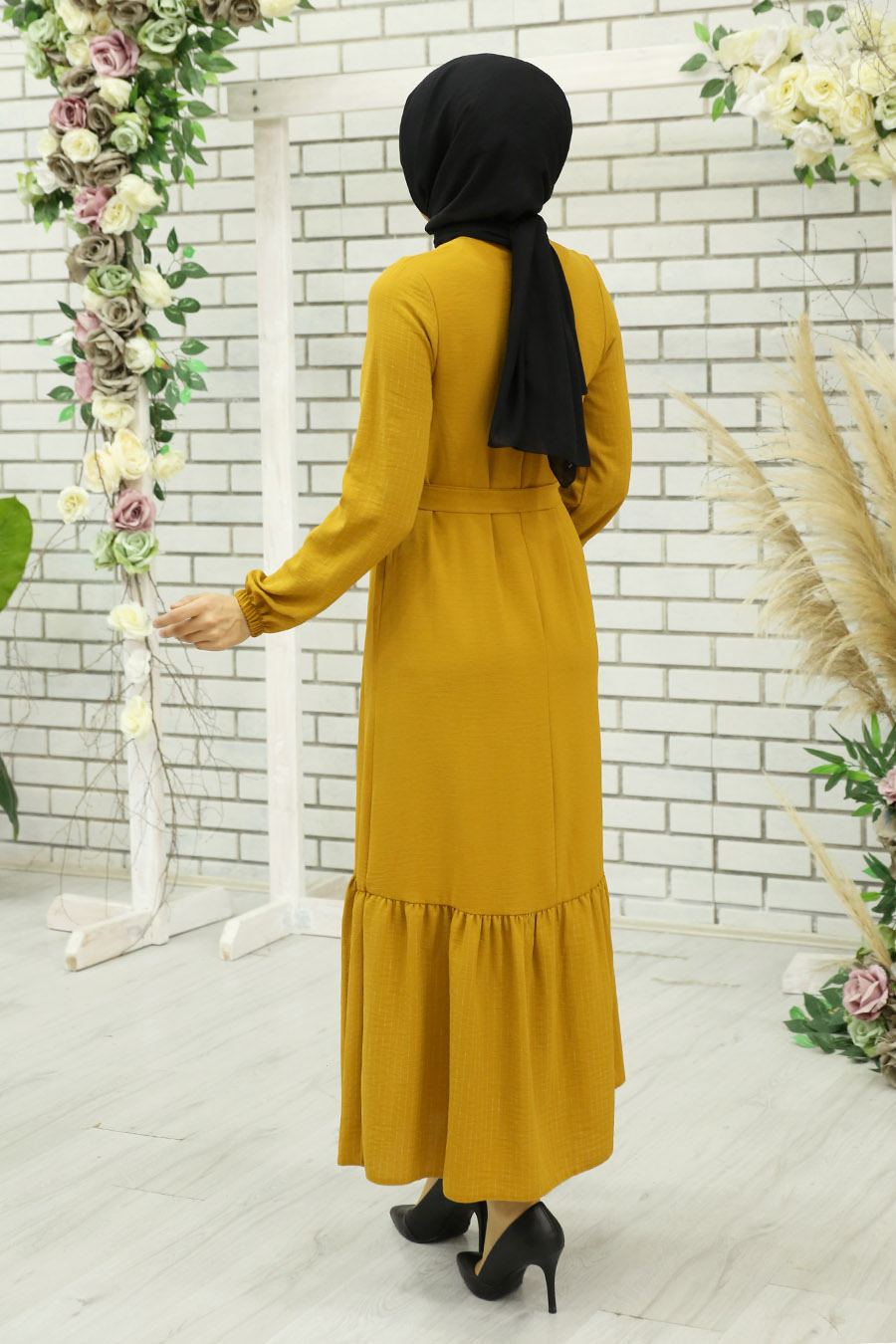 MUSTARD COLOR DRESS 