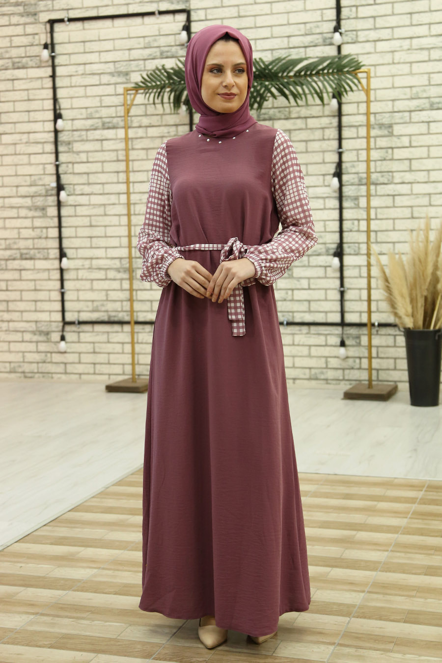 ROSE COLOR DRESS 