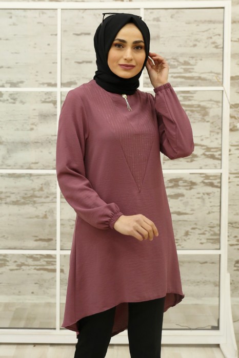 ROSE COLOR TUNIC 