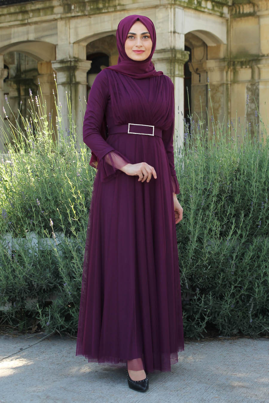 PLUM EVENING DRESS