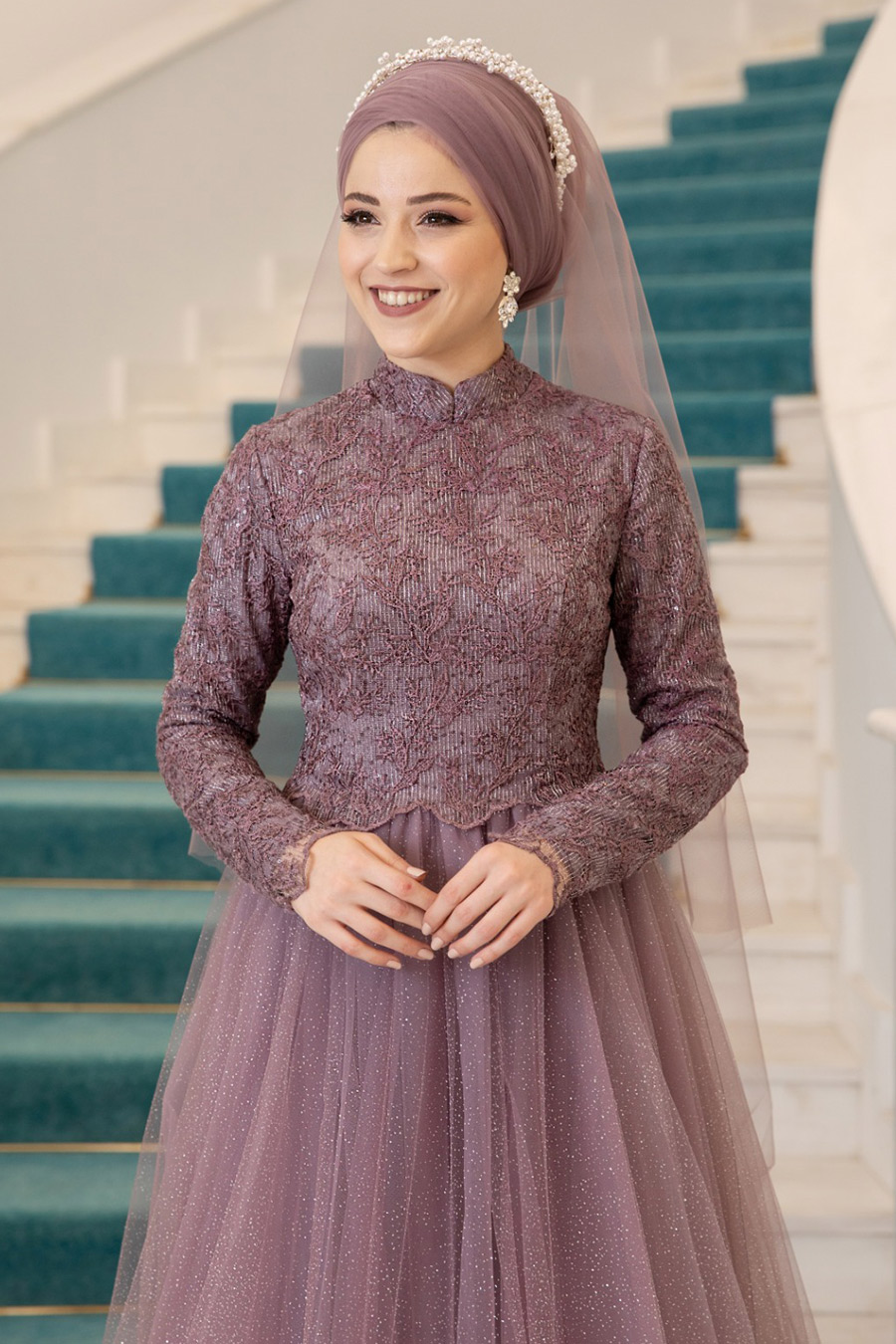 rose evening dress