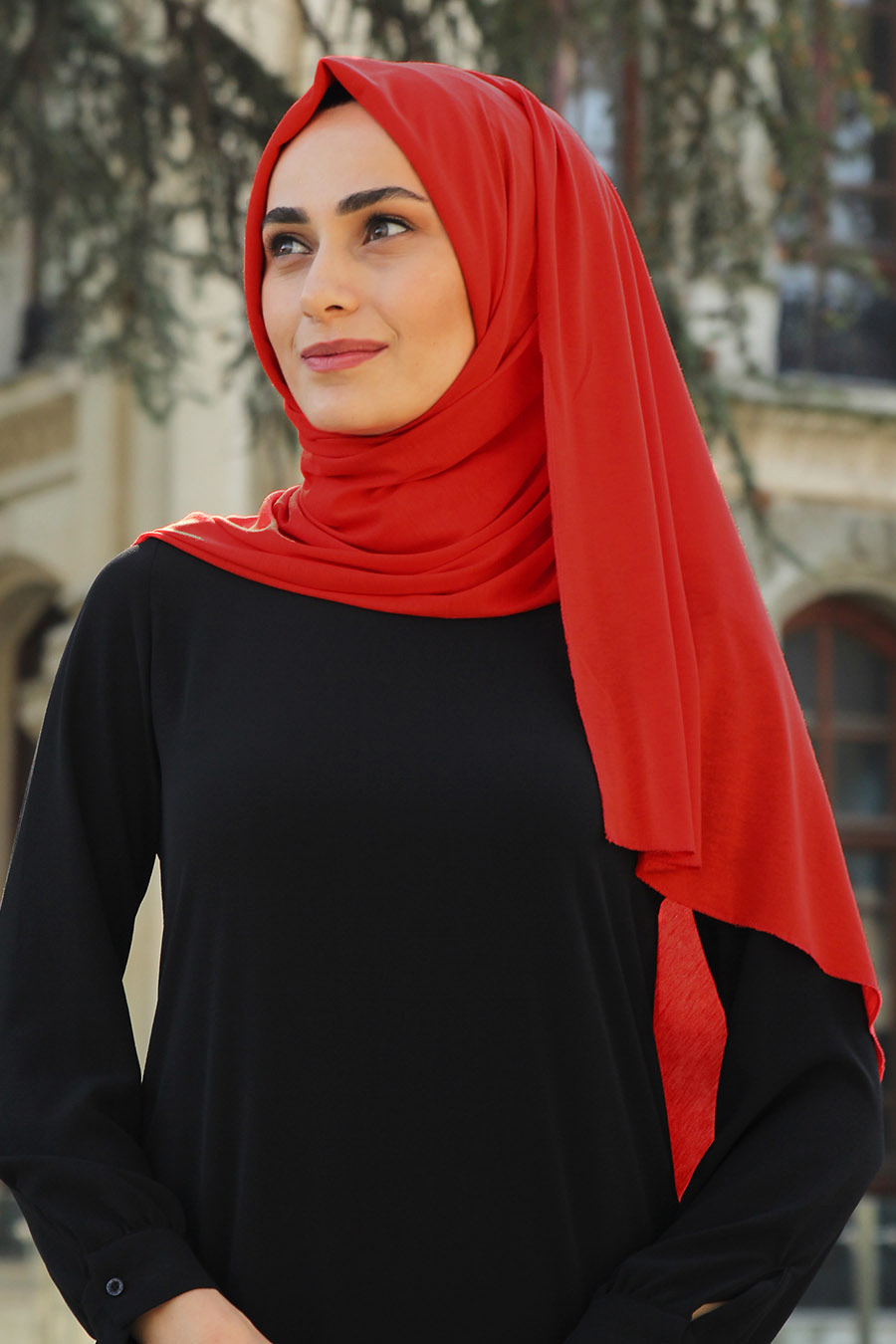 RED JERSEY SHAWL  RED JERSEY SHAWL