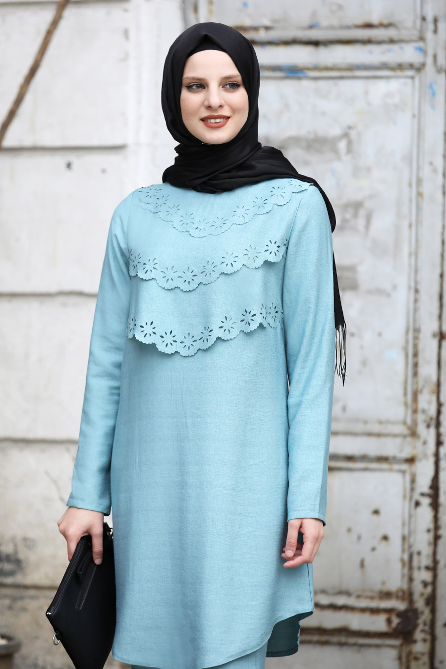 GREEN TUNIC AND PANT SUIT