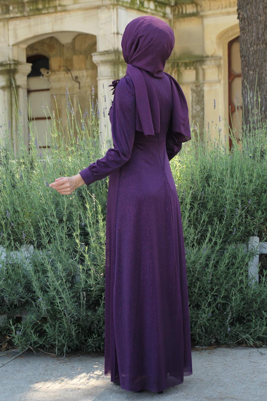 PURPLE EVENING DRESS