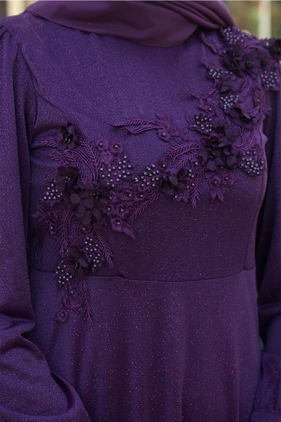 PURPLE EVENING DRESS