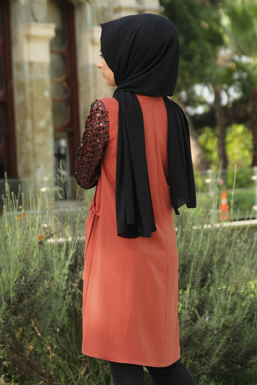 BRICK COLOR TUNIC BRICK COLOR TUNIC