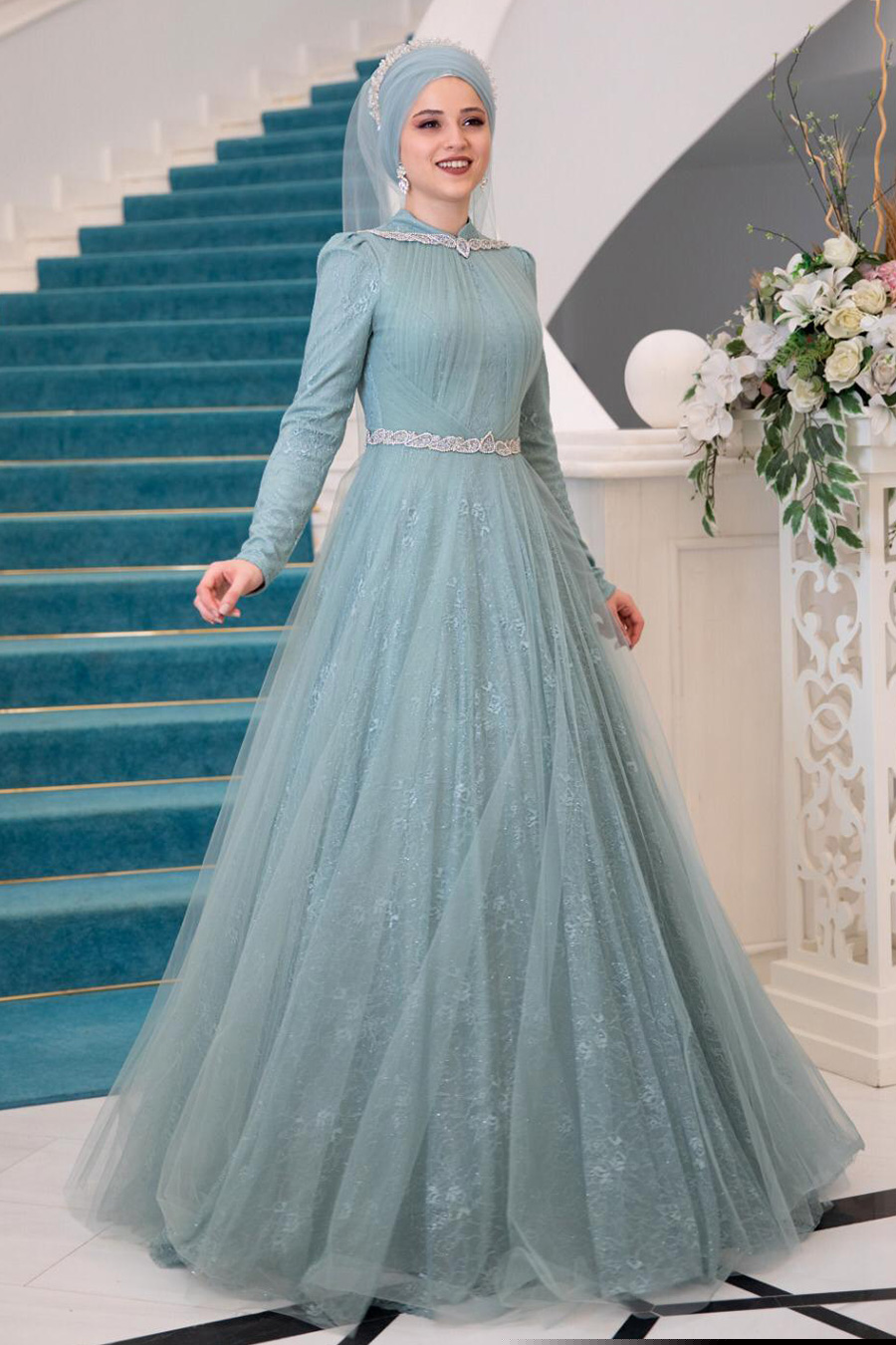 MINT EVENING DRESS