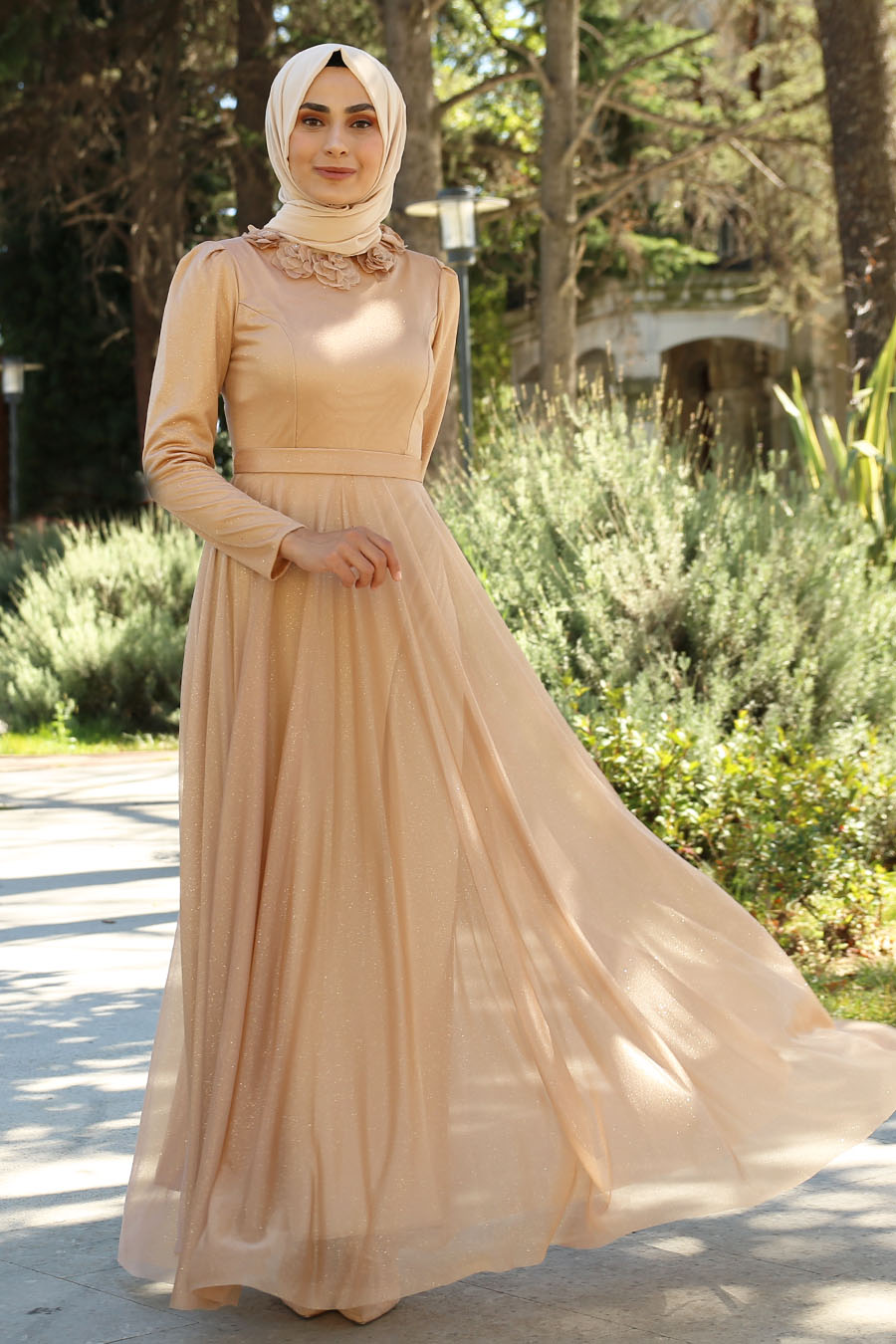 bright gold dress
