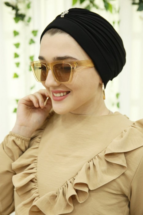 STONED INSTANT BLACK SCARF