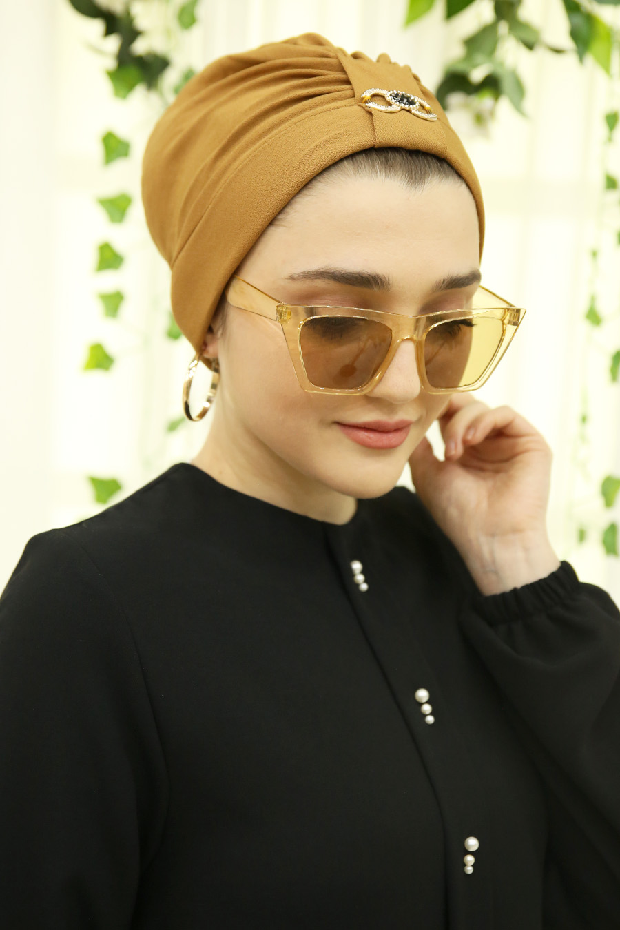 STONED INSTANT MUSTARD SCARF