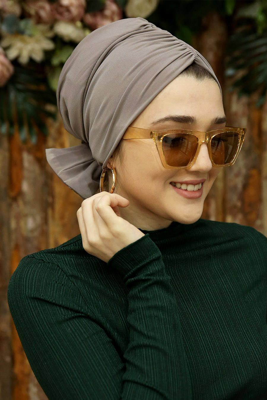 VISON COLOR BOW INSTANT HIJAB