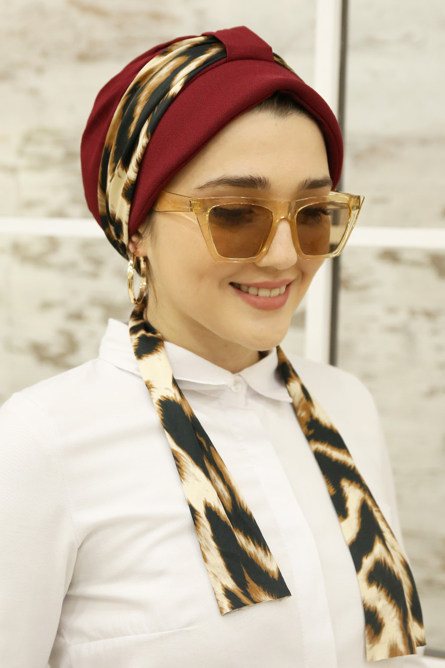 CLARET RED SHAWL 