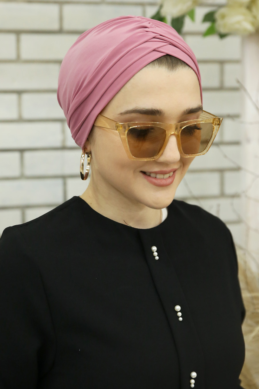 POWDER PINK TURBAN HIJAB POWDER PINK TURBAN HIJAB