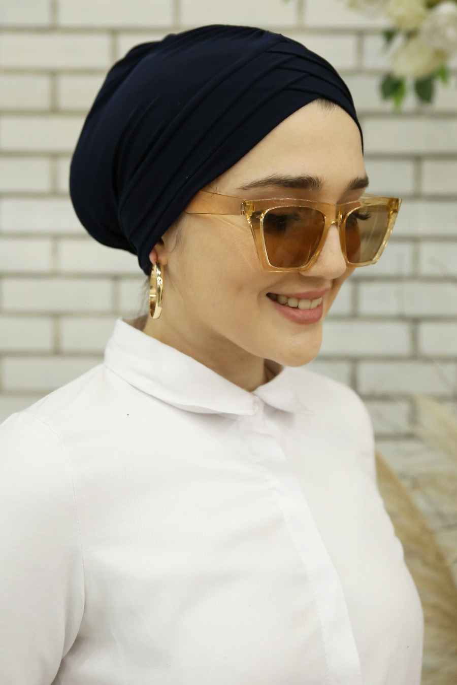 NAVY BLUE TURBAN HIJAB