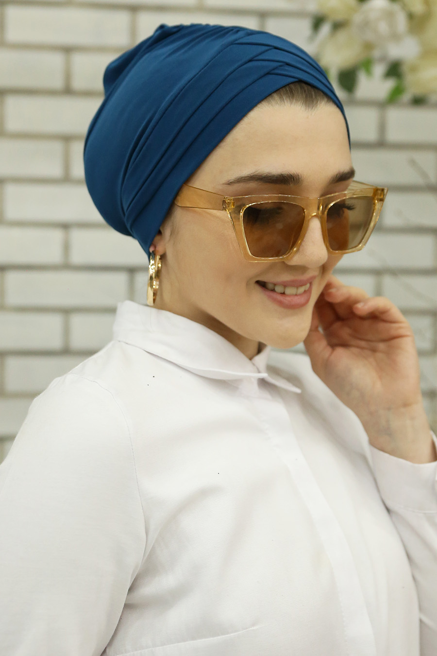 PETROLEUM BLUE TURBAN HIJAB