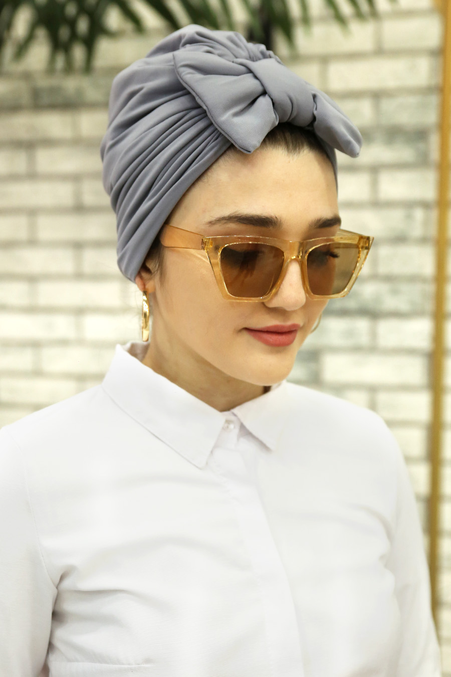 GREY BOW INSTANT HIJAB