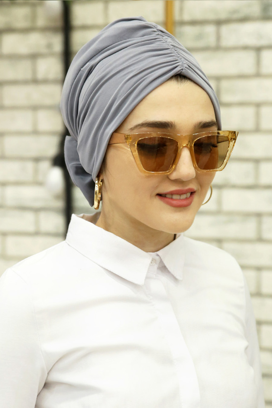 GREY BOW INSTANT HIJAB