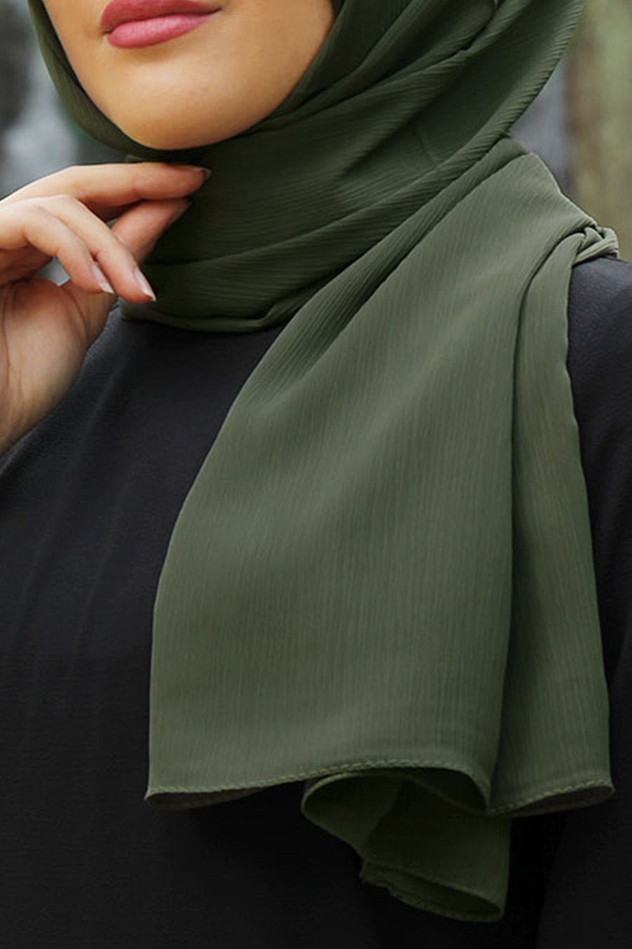 DARK KHAKI SHAWL