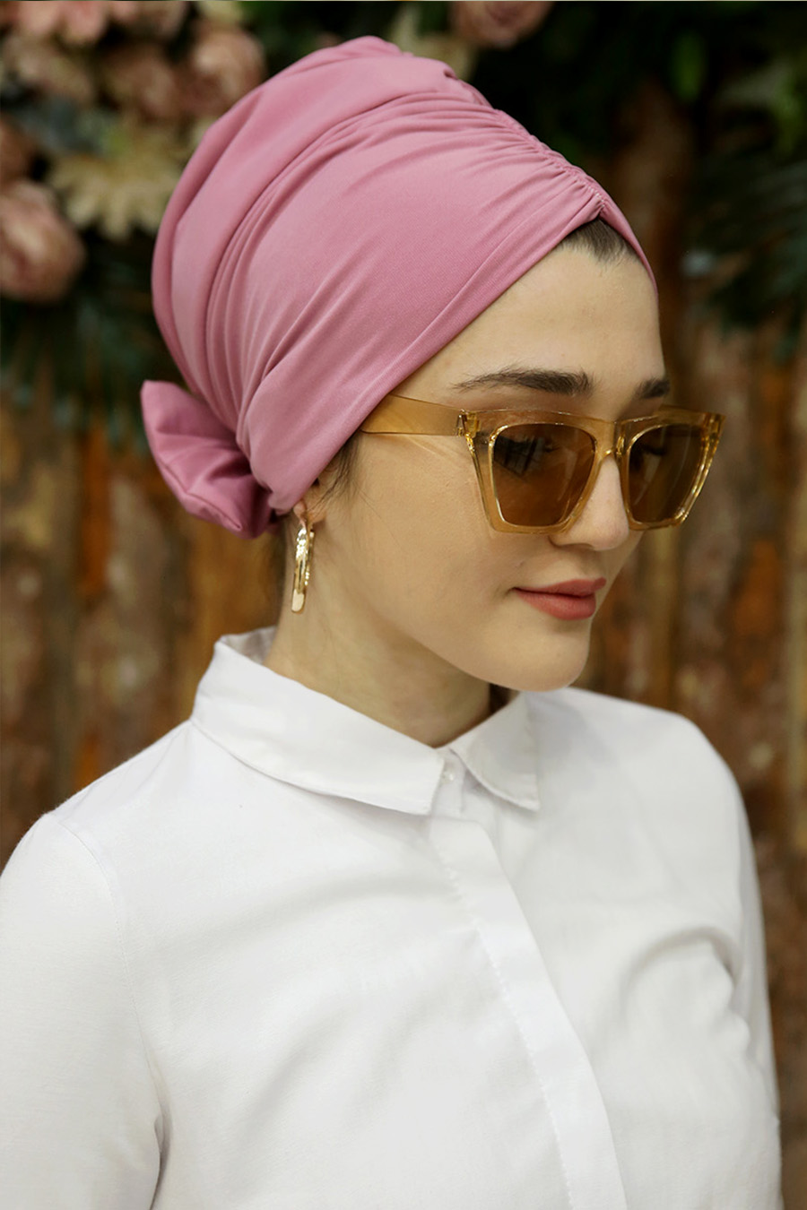 PINK BOW INSTANT HIJAB