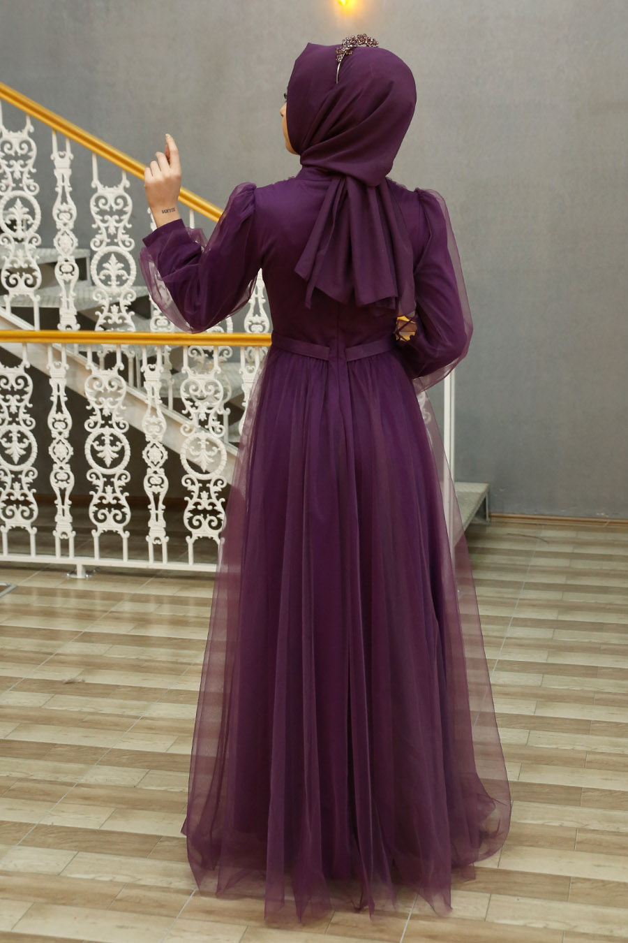 PLUM EVENING DRESS 