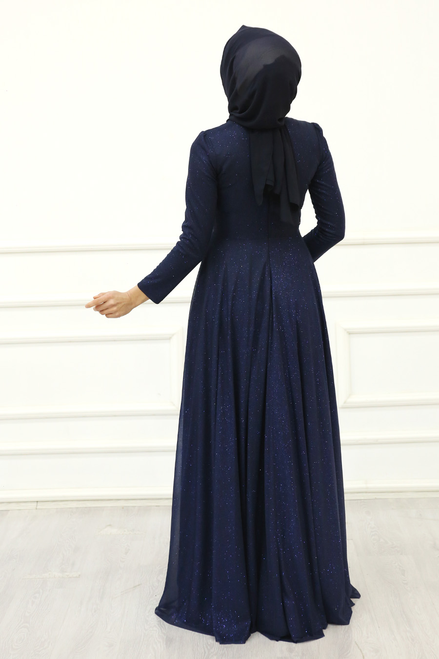 NAVY BLUE COLOR EVENING DRESS 
