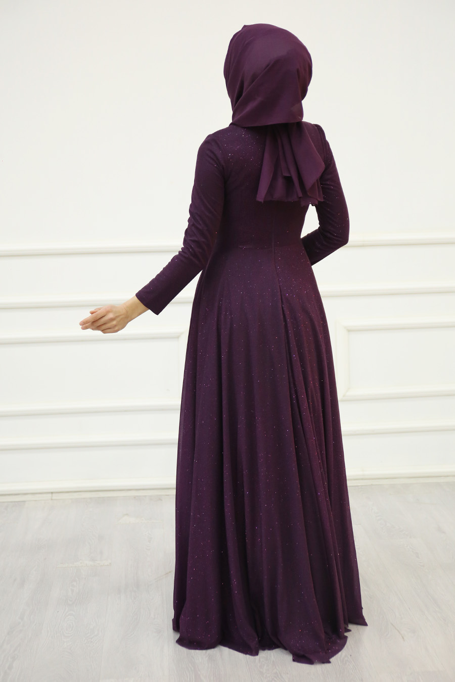 PURPLE EVENING DRESS 