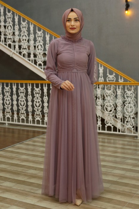 LILA EVENING DRESS