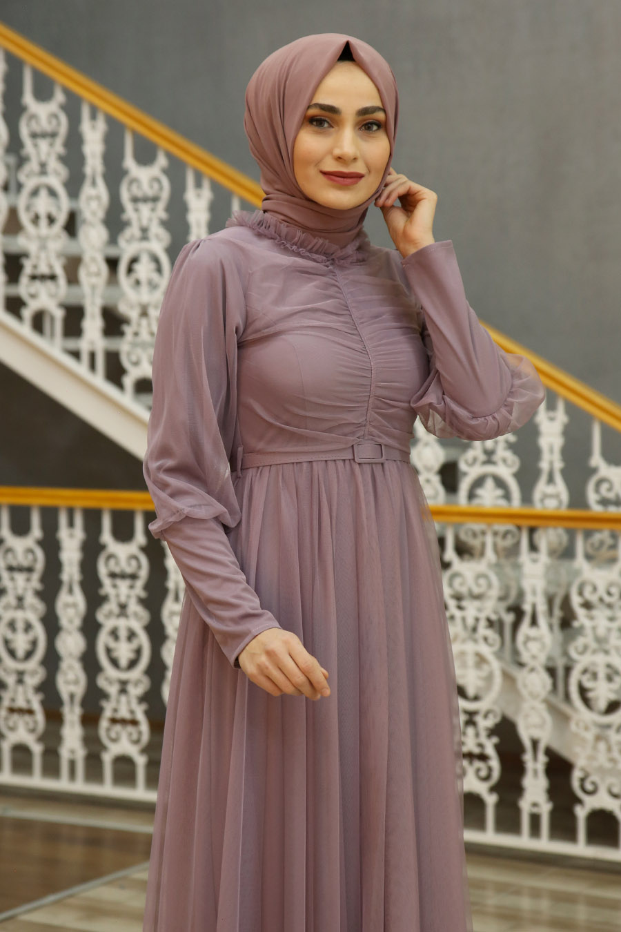 LILA EVENING DRESS