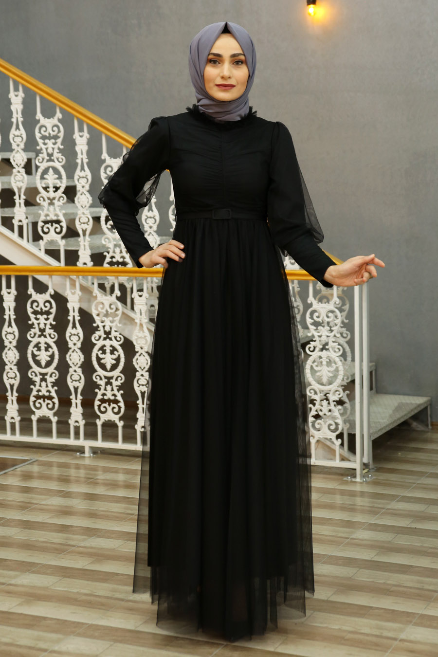 BLACK EVENING DRESS