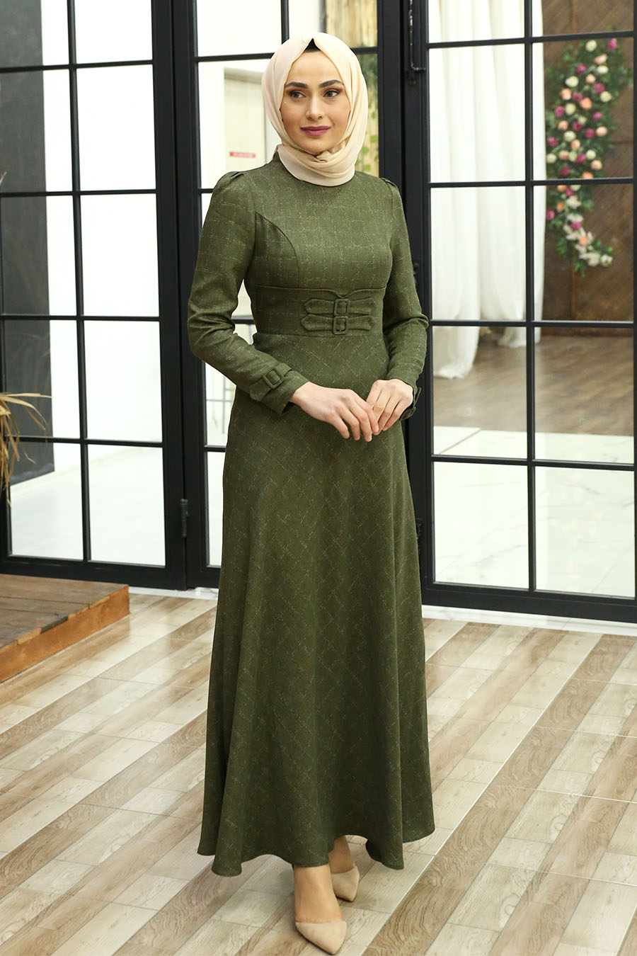 KHAKI DRESS 