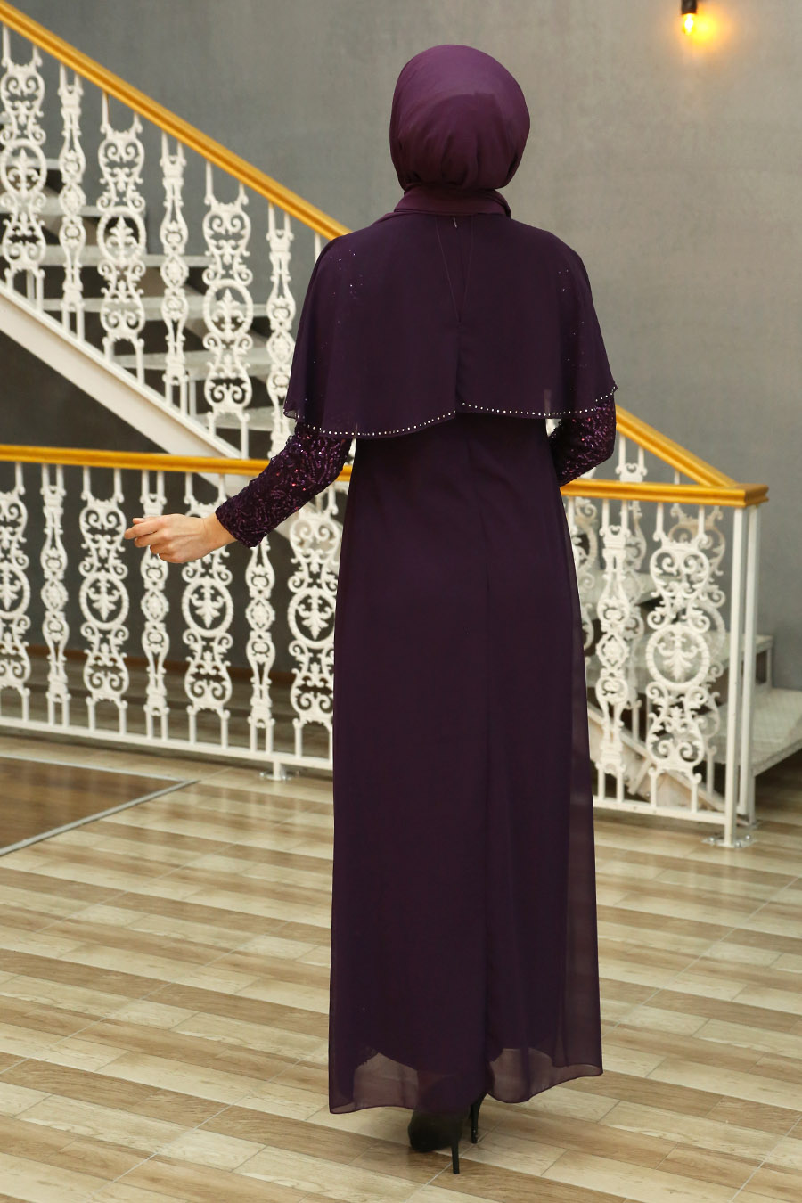 PURPLE EVENING DRESS 