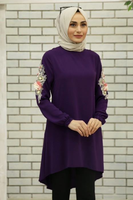 BLACK TUNICPURPLE TUNIC